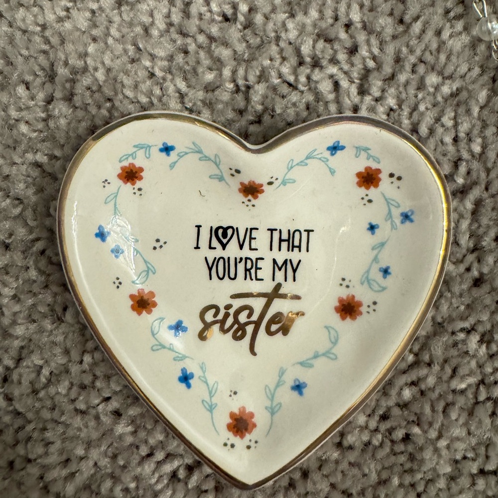 Heart jewelry plate